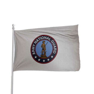 3x5 nylon Army National Guard flag by Atlantic Flag & Pole Inc., designed for outdoor use